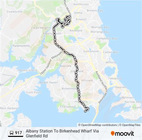 917 Route Schedules Stops Maps Albany Station To Birkenhead Wharf