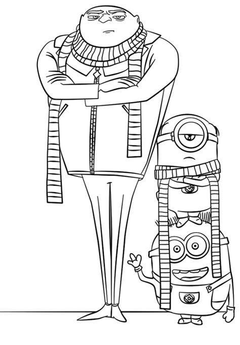 Dibujos De Gru Con Minions Para Colorear Pintar E Imprimir Sexiz Pix