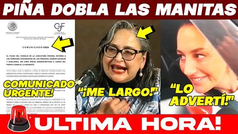 JUEVES SHOCK COMUNICADO URGENTE DE SCJN CLAUDIA LO ACABA DE LOGRAR