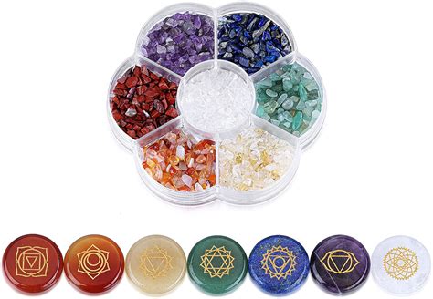 Piedras De Cristal De Chakras Piedras Naturales Curativas De Reiki