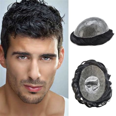 Amazon Toupee For Men Hair Piece European Human Hair Mens Toupee