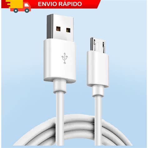 Cabo Carregador R Pido Turbo De Dados Resistente Android V E Micro Usb