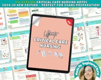 Critical Care Nursing Edition Icu Study Guide Med Surg Nursing