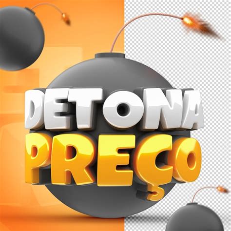 Sello De Precio Detona Modelo 3d Archivo PSD Premium