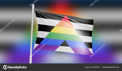 Straight Ally Pride Flag Coming Out Celebrated Festival Parade Modern Stock Photo by ...