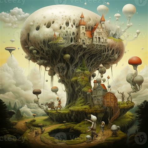 Psychedelic poster, surrealism. AI Generated 29213801 Stock Photo at ...