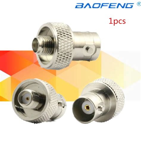 New Gold Sma To Bncsma F To Bnc F Antenna Adapter For Baofeng Radio Uv 5r Uv 5ra Uv 5rb Uv 5rc