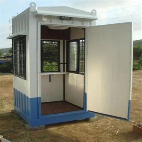 Rectangular Ms Portable Security Guard Cabin Usage For Office At Rs