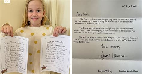 8 Year Old Receives One Of Queen Elizabeths Last Letters