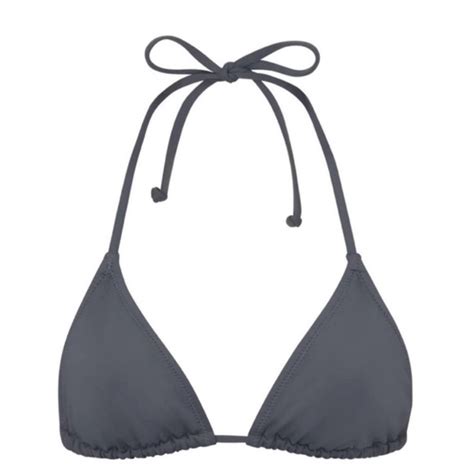 SKIMS Swim Nwt Skims Triangle Bikini Top Swimsuit New Gray Poshmark