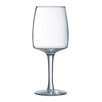 Verre Ã eau Ã pied en verre forme droite transparent 35cl Lot de 6