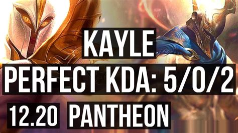 Kayle Vs Pantheon Top 5 0 2 300 Games Kr Diamond 12 20 Youtube