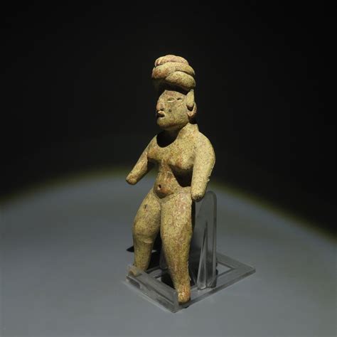 Olmeca Mexico Terracotta Figure Bc Cm Michel Vinaver