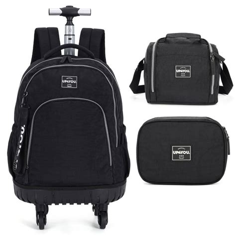 Mochila Escolar Rodinhas 360 Graus Up4You Juvenil e Prática