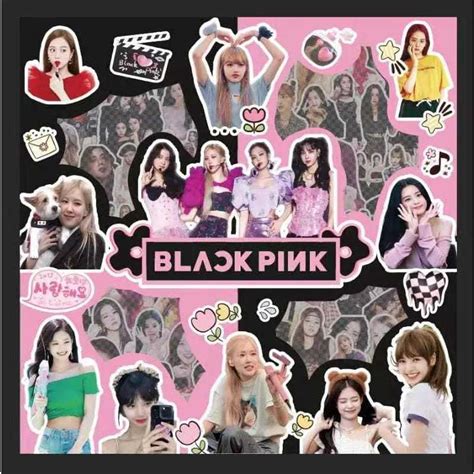 Jual READY Isi 100 Lbr STICKER BLACKPINK WATERPROOF STICKER JISO LISA