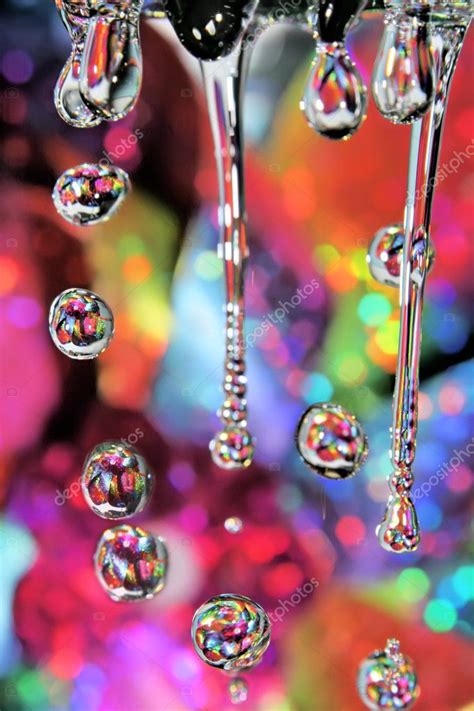 Colorful drops of rain — Stock Photo © linfernum #7989692