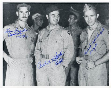 Enola Gay Crew Autographed Inscribed Photograph Circa 1990 With Co