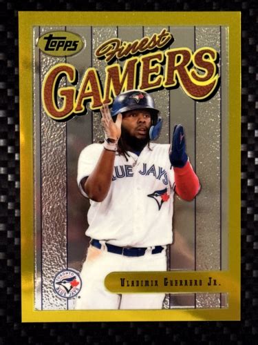 Topps Finest Flashbacks Vladimir Guerrero Jr Gamers Gold Border