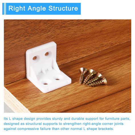 Sets Degree Plastic Corner Braces X X Mm Angle Brackets