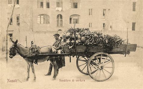 Napoli Venditore Ambulante Di Verdure Foto Cartolina 1900 Ca Blog