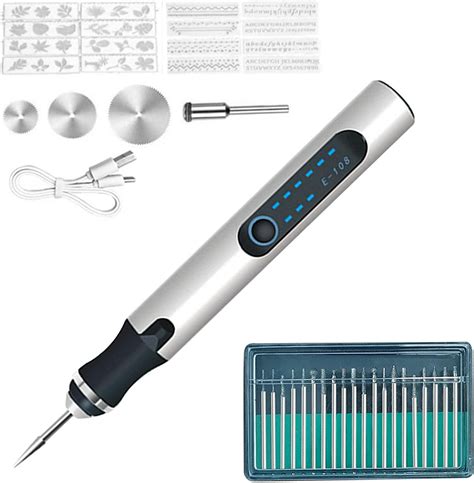 Aleohalter Electric Engraving Pen Kit Cordless Usb Rechargeable