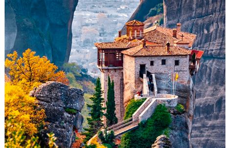 Holy Monastery Of Agia Varvara Roussanou In Meteora