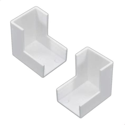 Cotovelo Canaleta Sistema X Interno 10x20mm Acabamento Branco