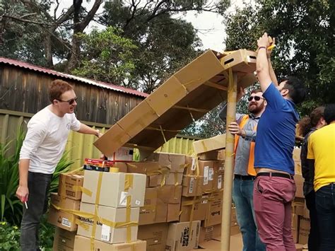 Cardboard Box Fort