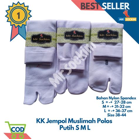 Jual Kaos Kaki Muslimah Jempol Polos Bahan Nylon Spandek Pendek Panjang