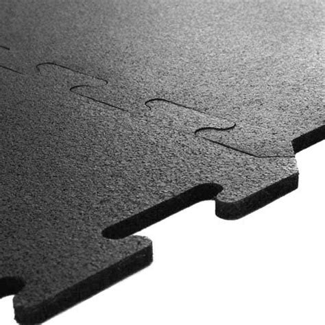 Interlocking Rubber Tile 2x2 Ft X 8 Mm Black Rubber Floor Tiles