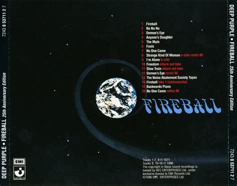 Deep Purple Fireball 1971