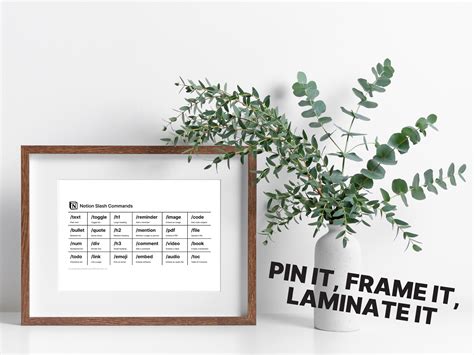 Notion Keyboard Shortcuts And Commands Cheatsheet Digital Wallpaper
