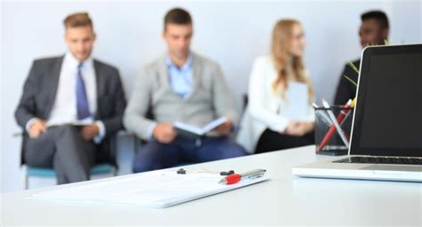 Premium Photo Stressful People Waiting For Job Interview