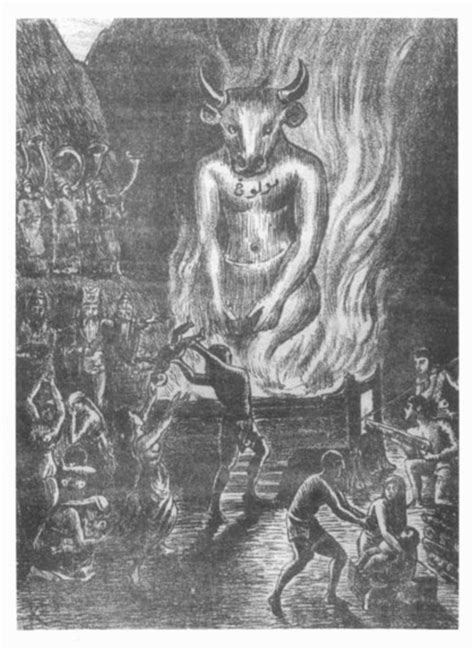 Moloch worship was practiced by the Canaanites, Phoenician and related ...