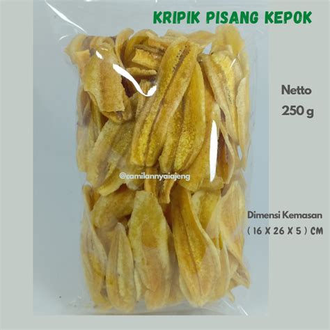 Keripik Pisang Kepok Jajanan Tradisional Asin Gurih Asli Khas Kebumen