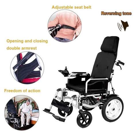 Buy Artrep Heavy Duty Electric Wheelchair With Headrest Folding Light Duty Electric Wheelchair