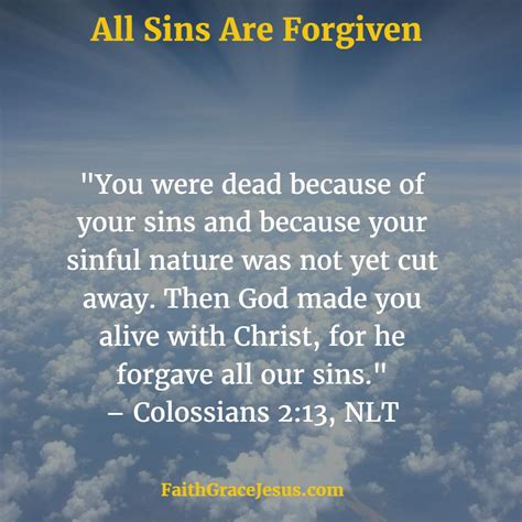 Jesus Forgives All Sins