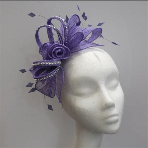 Purple Fascinator - Etsy