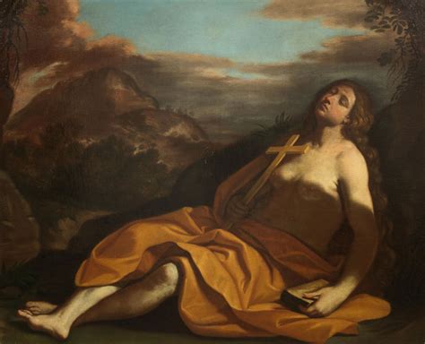 Workshop Of Guercino The Penitent Magdalen