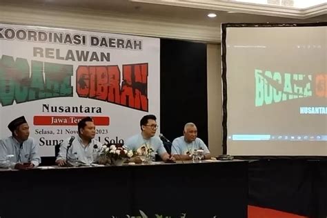 Relawan Bocahe Gibran Nusantara Gelar Konsolidasi Di Solo Matangkan