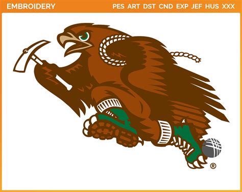 Lehigh Mountain Hawks - Mascot Logo (1996) - College Sports Embroidery ...