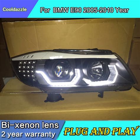 Car Styling Case For Bmw E90 318i 320i 330i Led Headlights 2005 2006 2007 2008 2009 Year Front