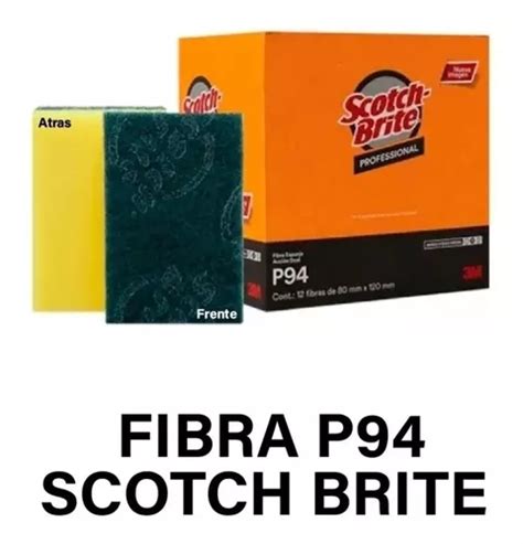 Fibra Con Esponja P94 Scotch Brite Paquete Con 6 Fibras MercadoLibre