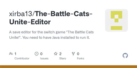 GitHub - xirba13/The-Battle-Cats-Unite-Editor: A save editor for the ...