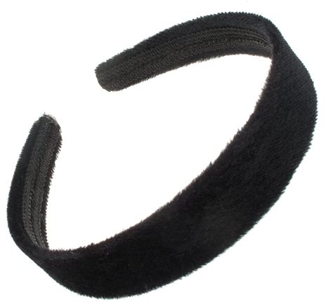 Black Velvet Headband Padded Alice Hair Band Arran View