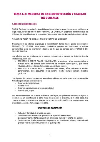 TEMA 6 2 MEDIDAS DE RADIOPROTECCION Y CALIDAD RX DENTALES Pdf