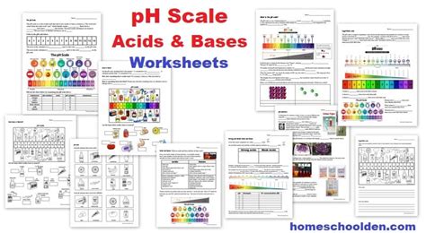 The PH Scale Acids And Bases Worksheets Liesl Homeschool Den