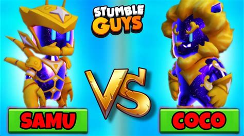 Samu Vs Coco Duelo De Skins En Stumble Guys Leo Vs Cancer Youtube