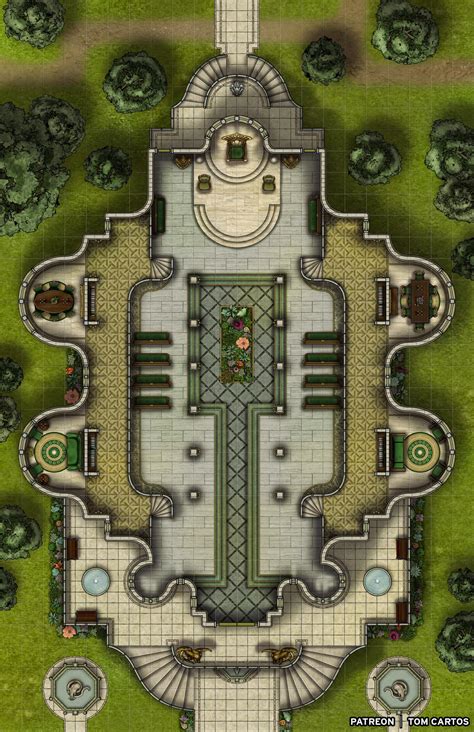 Tuath-Tennen - The Summer Fey Court [22x34] Building Map : r/battlemaps