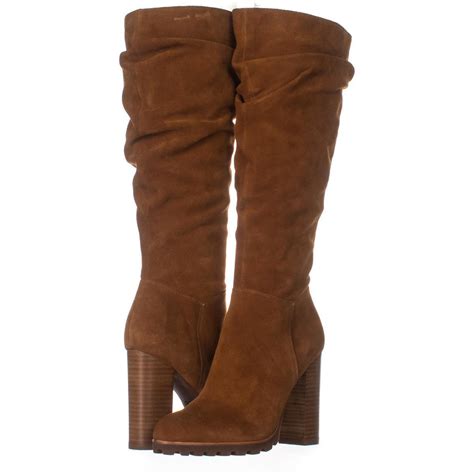 Aldo Gigondra Knee High Boots 100 Cognac Suede 9 Us 40 Eu Boots